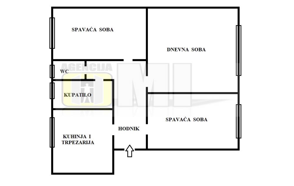 Džona Kenedija, 3.0, 74m2, VPR/6, CG, uknjižen