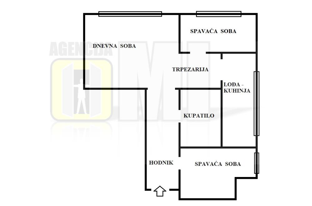Humska, 2.5, 53m2, VPR, uknjižen, useljiv