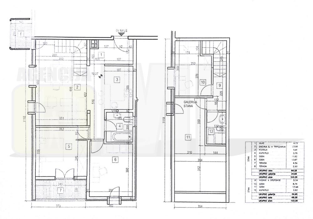 Labudovo brdo, 11. Krajiške div. 4.5, 103m2 (81m2)