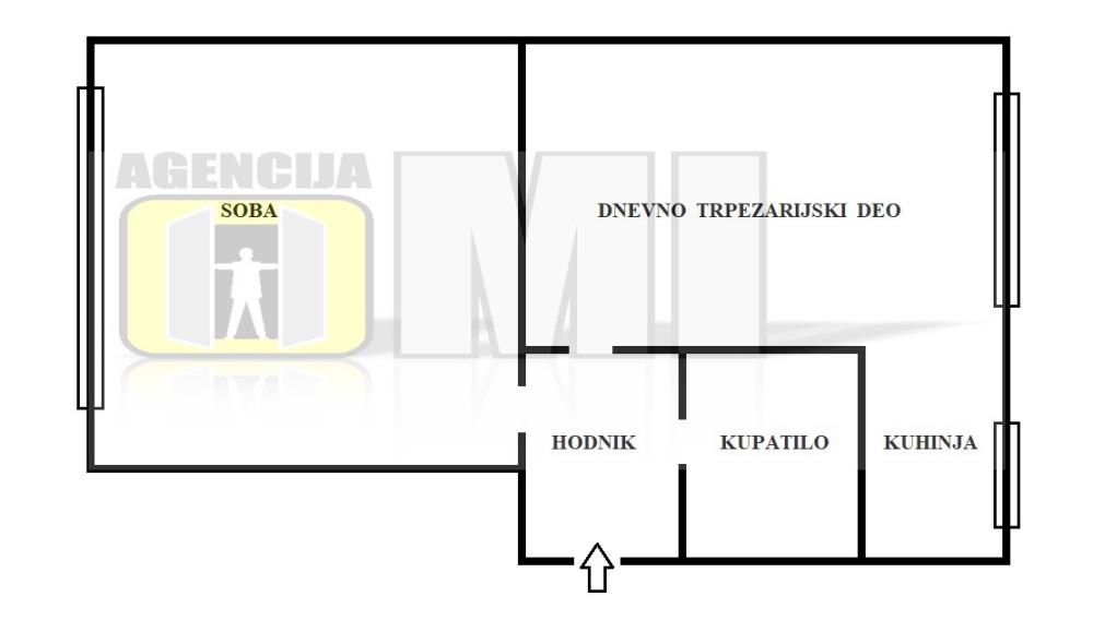 Novi Beograd, Džona Kenedija , 1.0, 43m2, VPR, CG