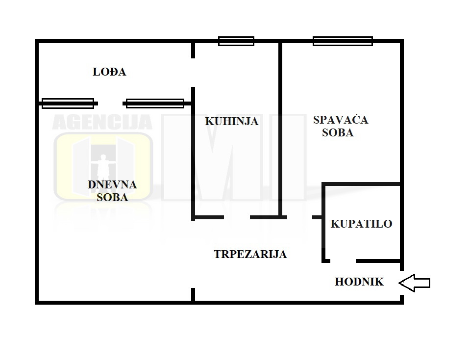Novi Beograd, Pariske Komune, 2.0, 57m2 (L), 1/5, novija gradnja
