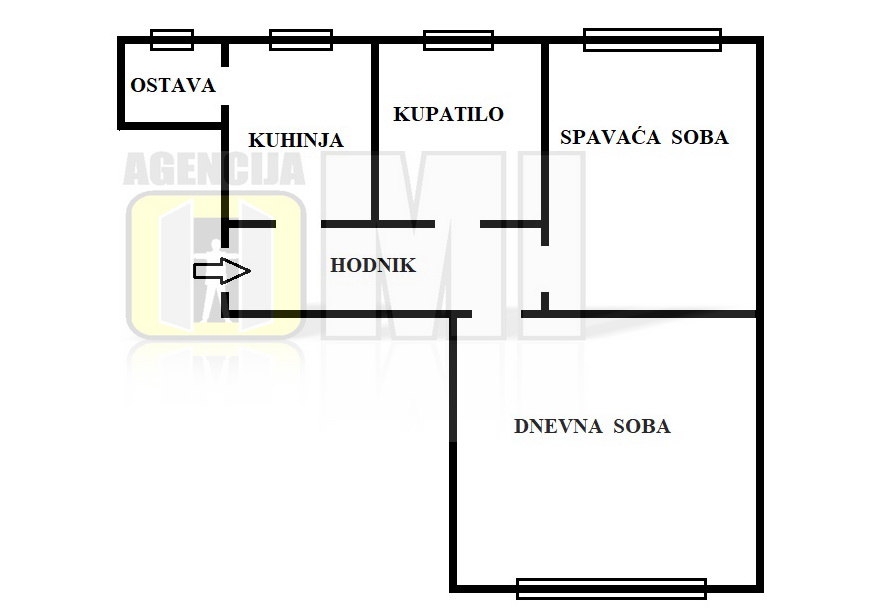 Paviljoni, Džona Kenedija, 2.0, 58m2, PR/6, CG