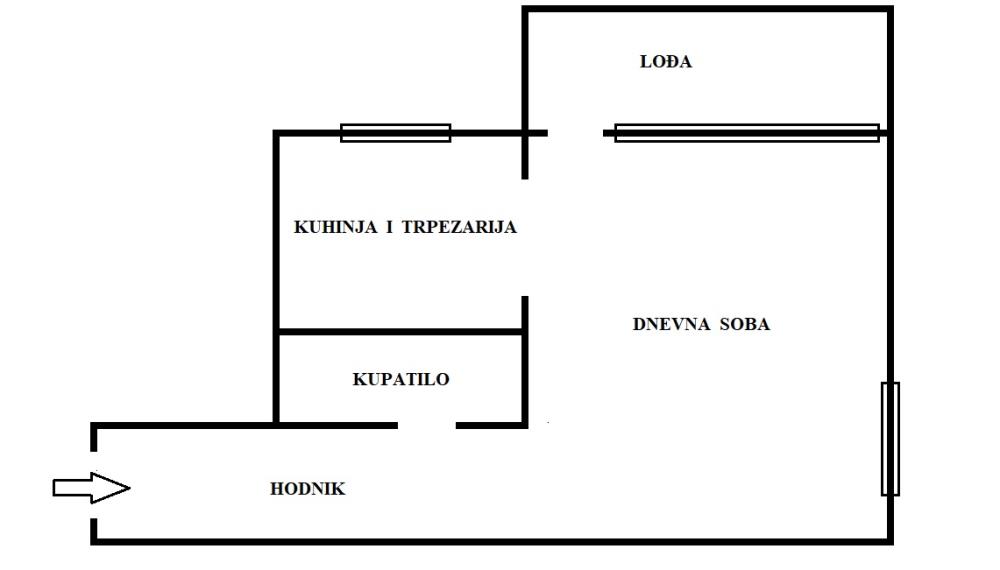 Višnjiča Banja, 1.0, 41m2 (L), 2/3, CG, uknjižen