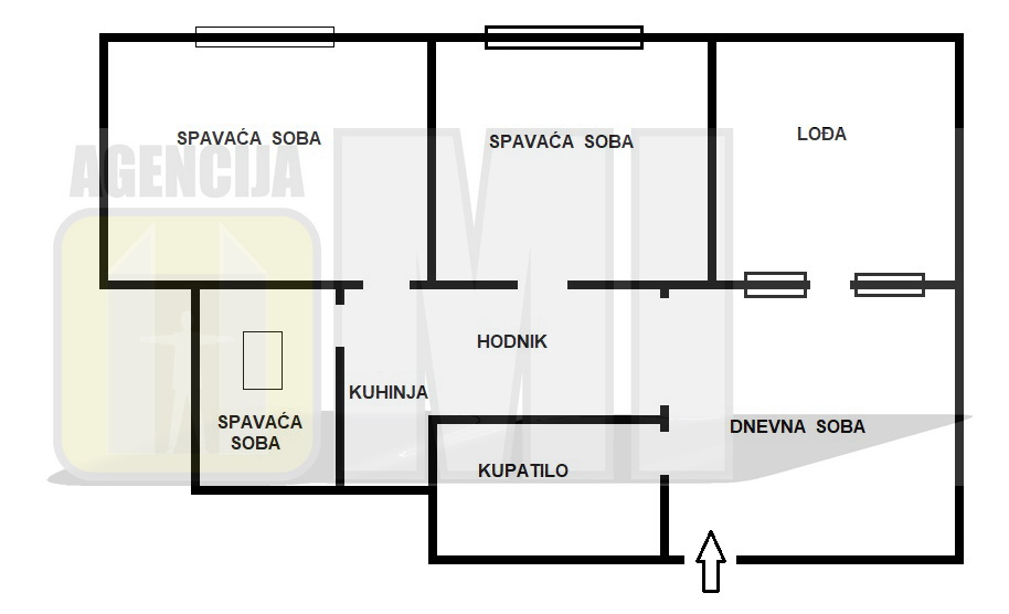 Vojvode Vlahovića, 3.5, 86m2(L), 4/4, uknjižen, garažno mesto
