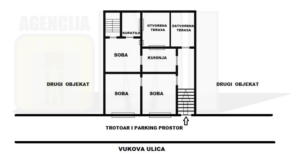Zemun-Centar, Vukova, 140m2+podrum+potkrovlje